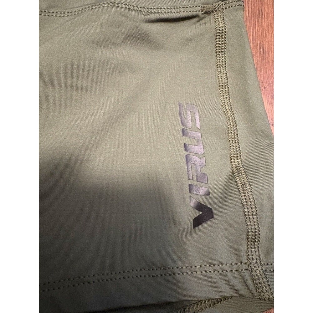 Virus Women Training Shorts CrossFit Fitness ARMY GREEN size Large - Picture 2 of 8